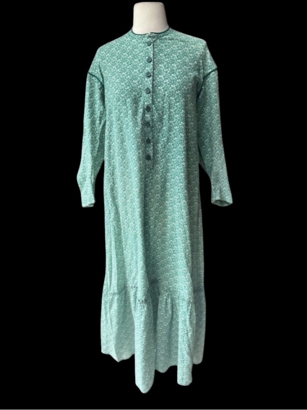 1970s does Edwardian Style Cotton, Ditsy Floral‎ Maxi Prairie/Peasant Maxi Dress